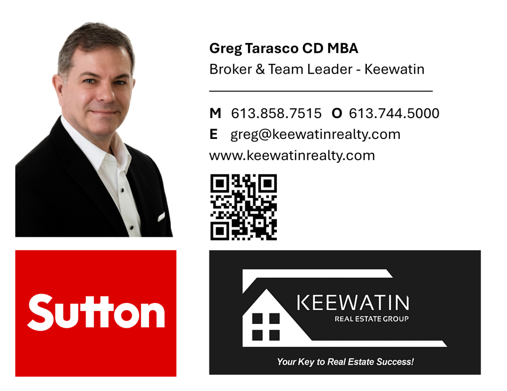 greg tarasco, keewatin realty, realtor ottawa, stittsville realtor, manotick realtor
